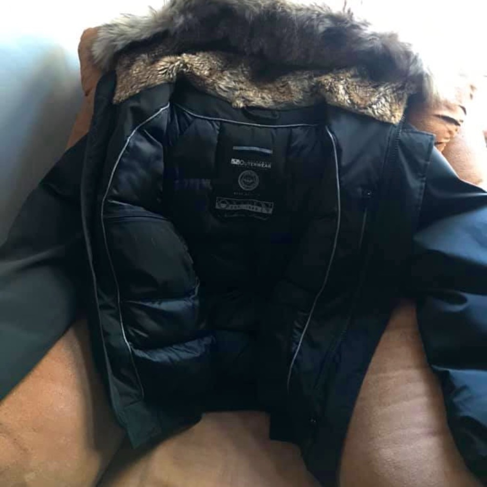 Black winter coat Oxygen brand